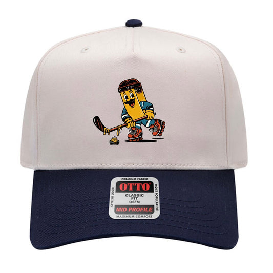 Buttery Mascot Hat (Blue/White)
