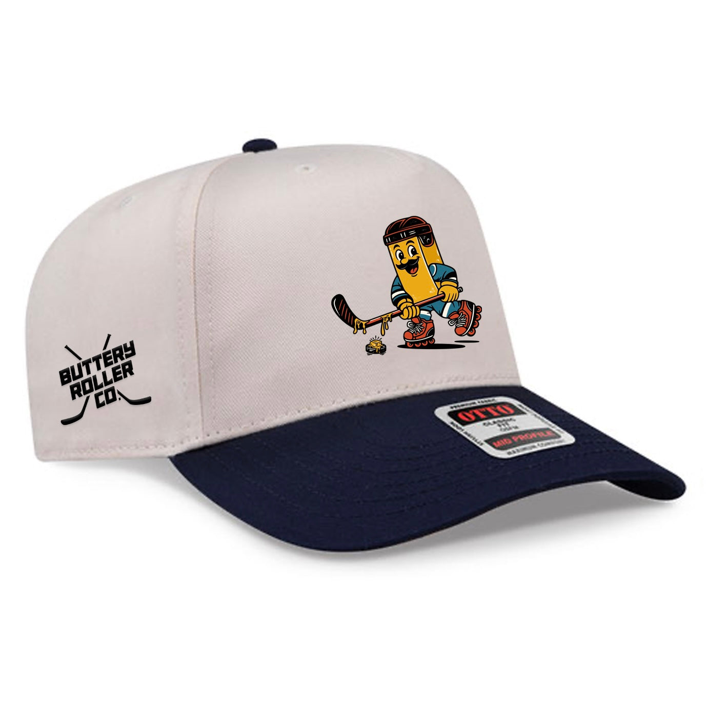 Buttery Mascot Hat (Blue/White)
