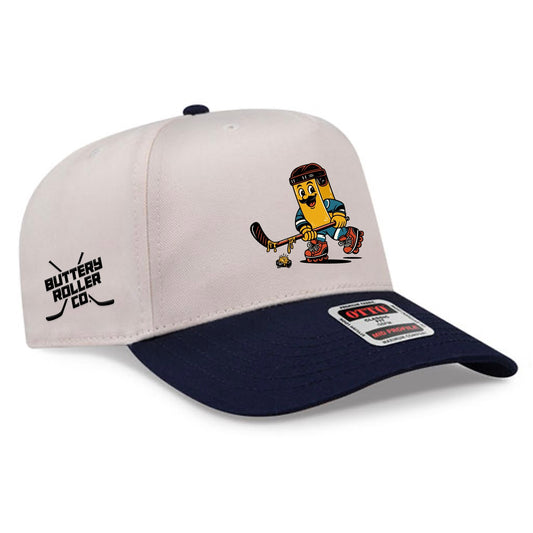 Buttery Mascot Hat (Blue/White)
