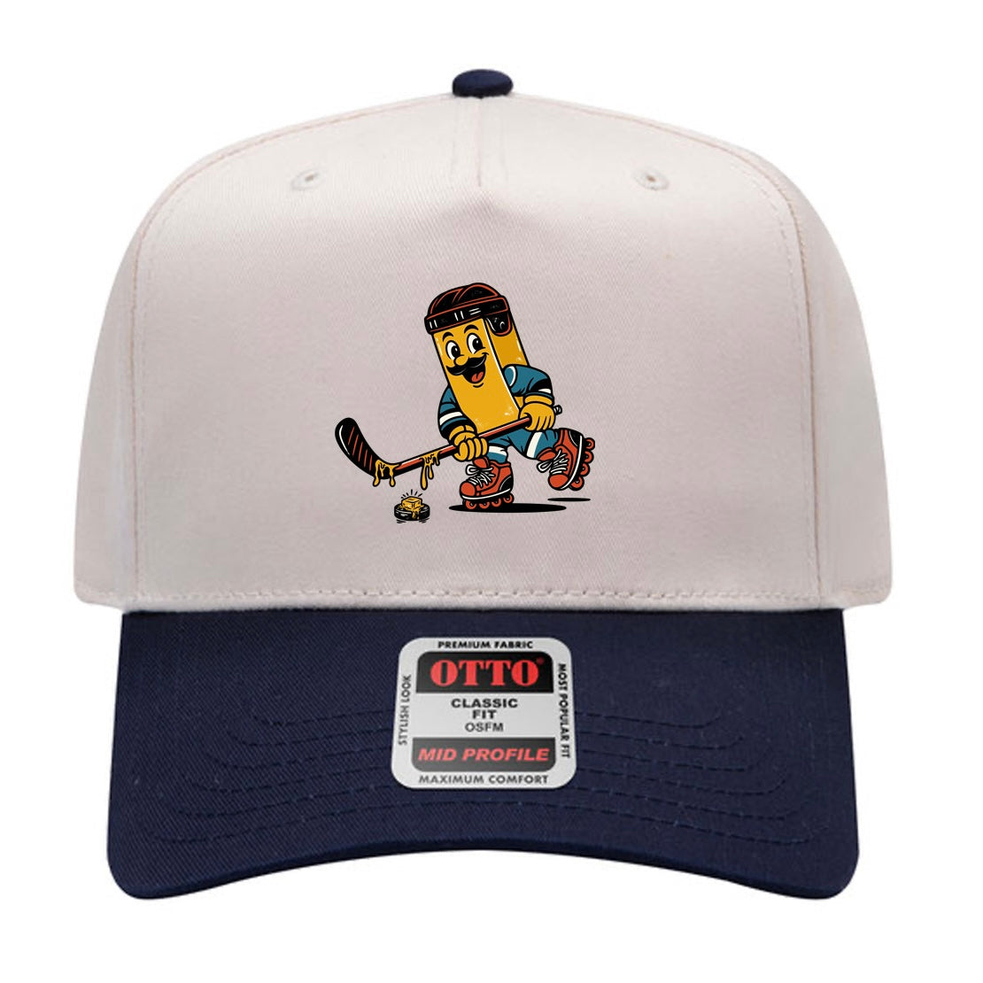 Buttery Mascot Hat (Blue/White)