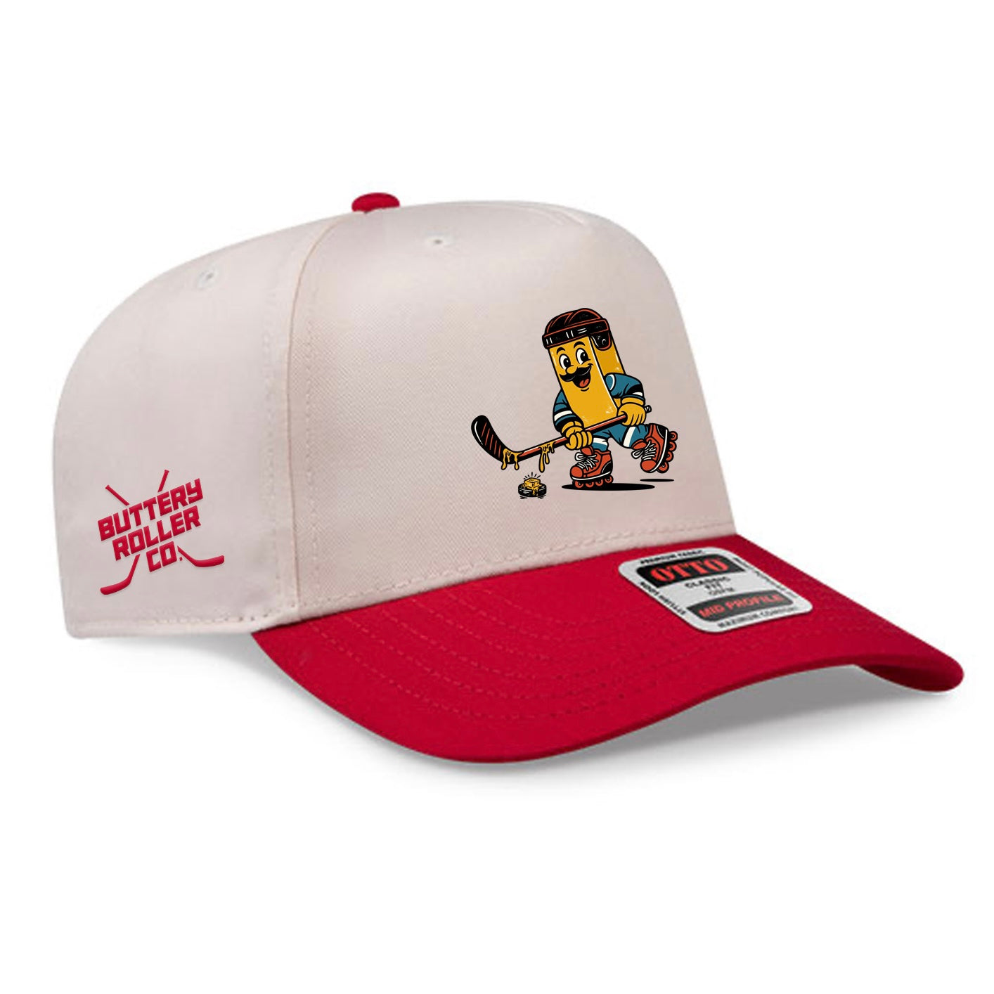Buttery Mascot Hat (Red/White)